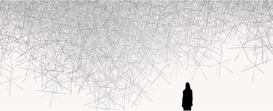 The Invisibles / Snowflake, 2010 - feito com prismas de plástico
